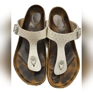 Birkenstock Gizeh Iridescent Snake Skin 42./W11 ..M9
